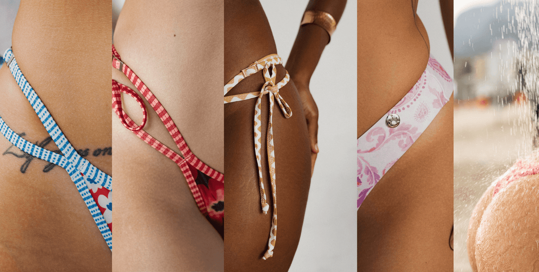 Exemples des maillot de bain échancrés de la collection Soleil Leblon