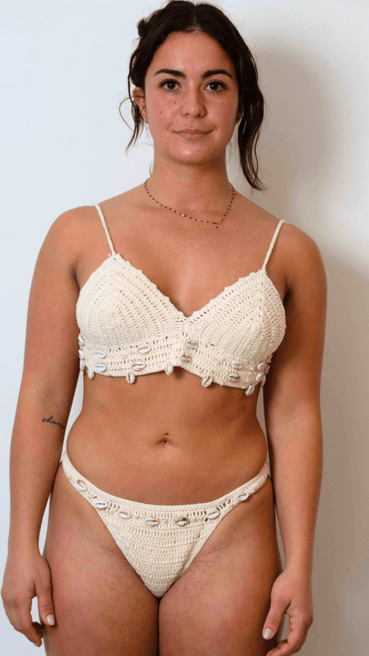 Haut de Maillot de Bain - Perle Naturelle - Crochet