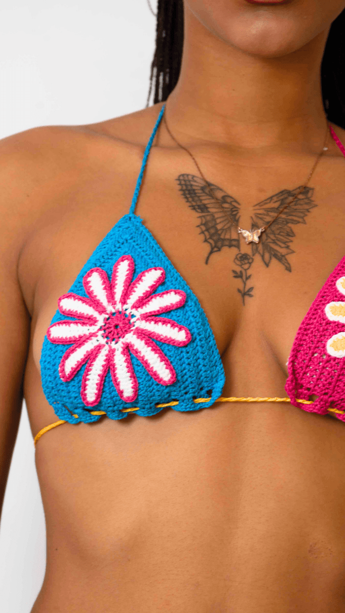 Haut de Maillot de Bain - Daisy - Crochet