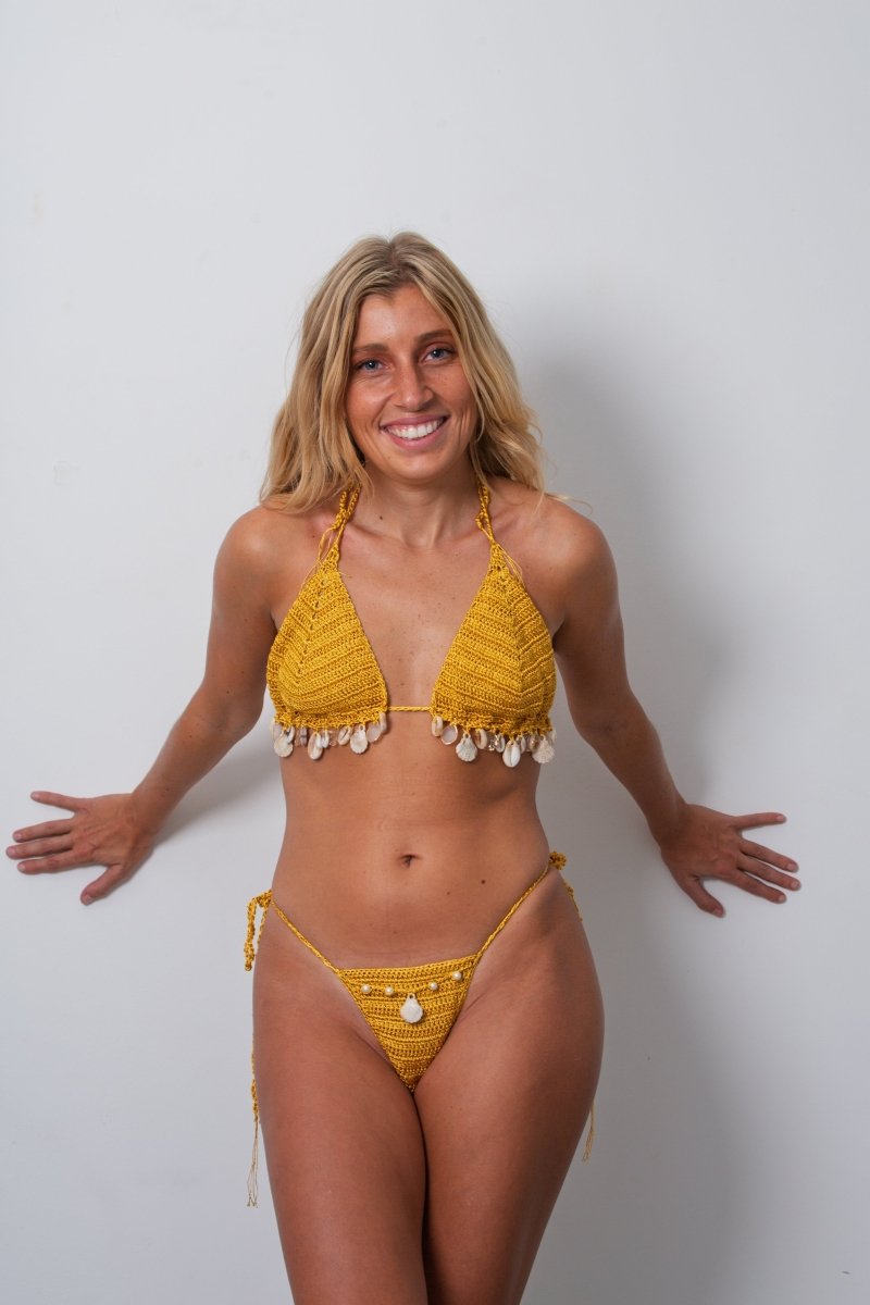 Bas de Maillot de Bain -Doré Atlantique - Crochet