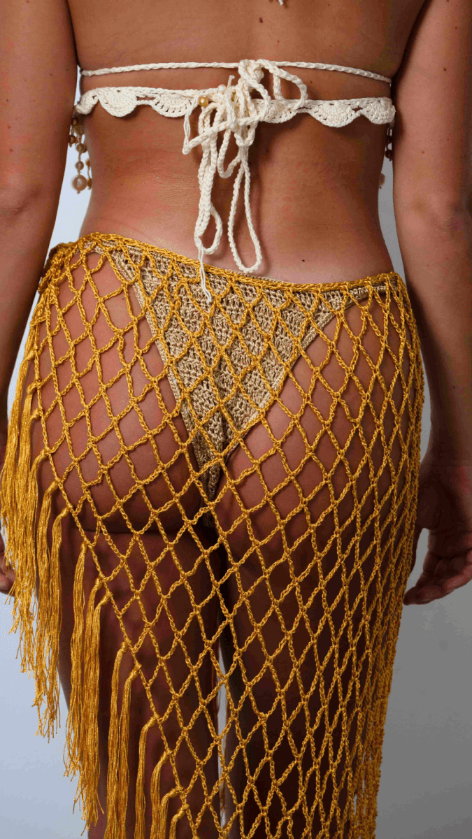Jupe de Plage - Jaune Doré - Crochet