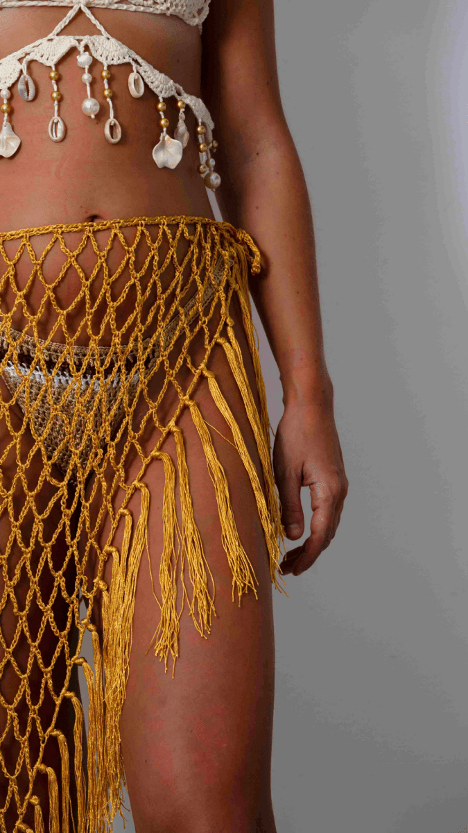 Jupe de Plage - Jaune Doré - Crochet