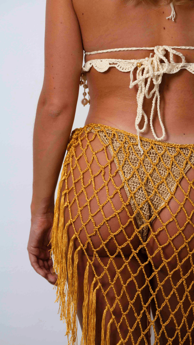 Jupe de Plage - Jaune Doré - Crochet