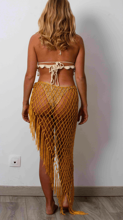 Jupe de Plage - Jaune Doré - Crochet