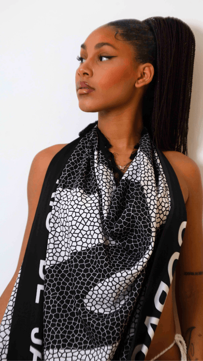 Paréo Copacabana Noir & Blanc